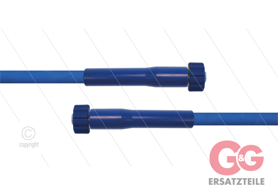 HD-Schlauch blau 1SC-08 - 15m - 2x M22x1,5 HV flach - 2x GKS