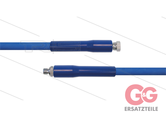 HD-Schlauch blau 1SC-08 - 15m - 3/8" DKR x 3/8" AGR - 2x GKS - 250 Bar