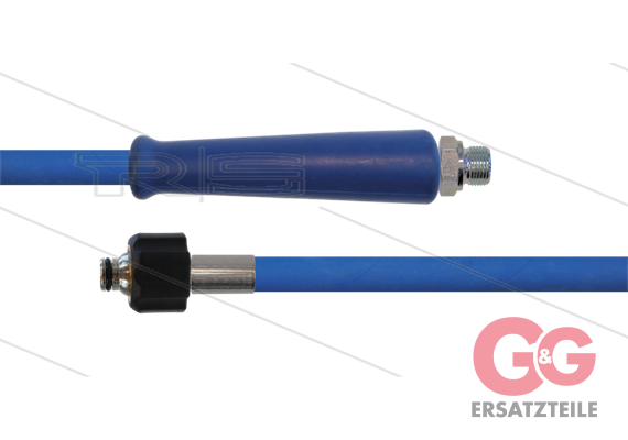 HD-Schlauch blau 1SC-10 - 20m - 3/8" AGR x M22x1,5 W konisch