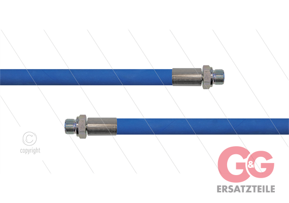 HD-Schlauch blau 1SC-10 - 25m - 2 x 3/8" AGR - ohne GKS - 210 Bar