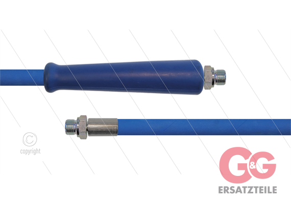 HD-Schlauch blau 1SC-10 - 25m - 2x 3/8" AGR - 1x GKS - 250 Bar