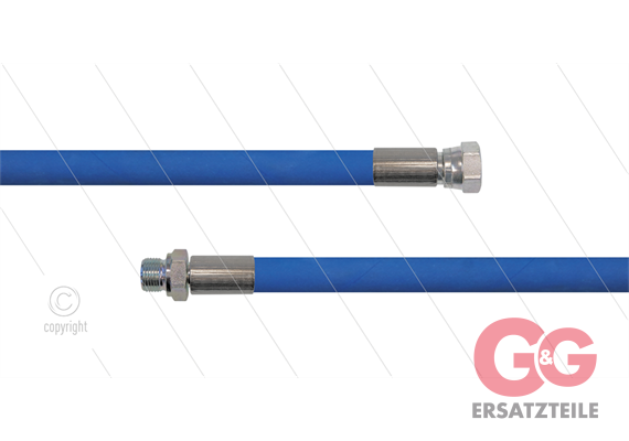 HD-Schlauch blau 1SC-10 - 6m - 3/8" AGR x 1/2" DKR - ohne GKS