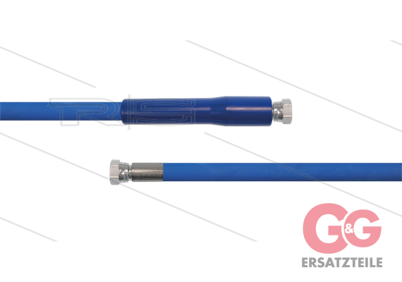HD-Schlauch blau 2SC-06 - 4,20m - 2x 1/4" DKR - 1x GKS - 400 Bar