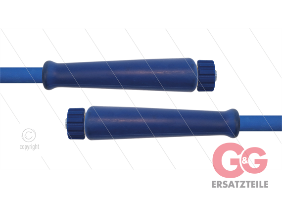 HD-Schlauch blau 2SC-08 - 10m - 2x M22x1,5 HV flach - 2x GKS - 400 Bar