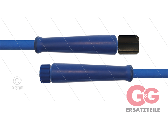 HD-Schlauch blau 2SC-08 - 20m - M22x1,5 HV konisch x M22x1,5