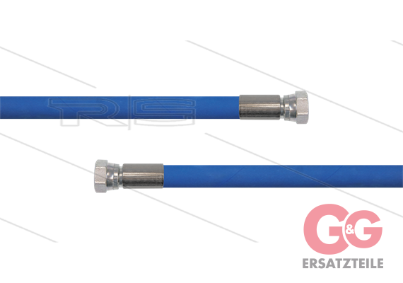 HD-Schlauch blau 2SC-08 - 5,0m - 2x 3/8" DKR - ohne GKS - 400 Bar