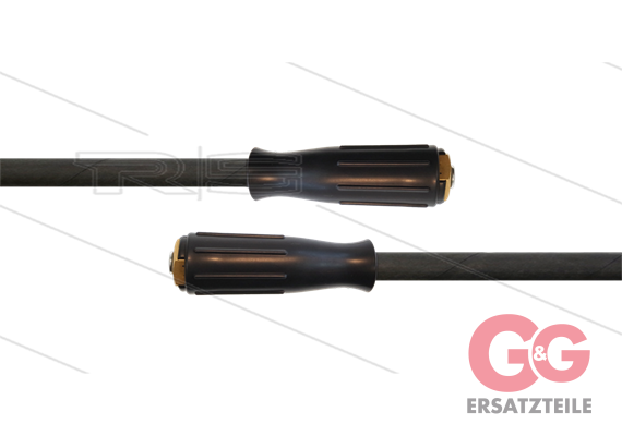 HD-Schlauch schwarz 1SC-06 - 15m - 2x M22x1.5 HV Lang - 250 Bar