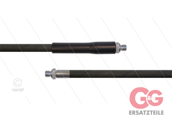 HD-Schlauch schwarz 1SC-06 - 20m - 2x 3/8" AGR - 1x GKS - 250 Bar