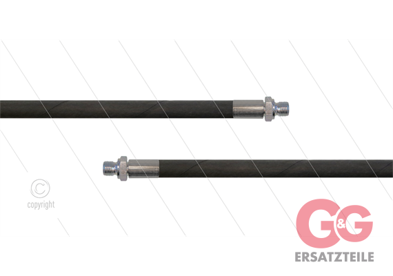 HD-Schlauch schwarz 1SC-06 - 20m - 2x 3/8" AGR - ohne GKS - 250 Bar