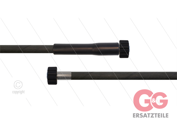 HD-Schlauch schwarz 1SC-06 - 25m - 2x M22x1,5 HV Konisch - 1x GKS - 250 Bar