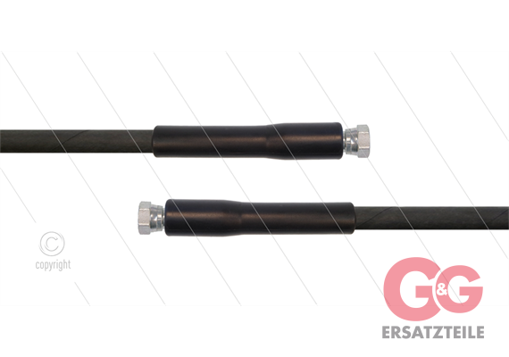 HD-Schlauch schwarz 1SC-06 - 30m - 2 x 3/8" DKR - 2x GKS - 250 Bar