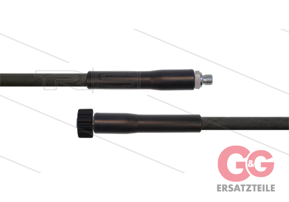 HD-Schlauch schwarz 1SC-08 - 10m - 1/2" AGR x M22x1.5 HV - 2x GKS - 250 Bar