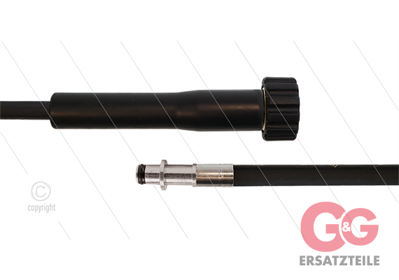 HD-Schlauch schwarz 1SC-08 - 10m - M22x1,5 HV x Stecknippel