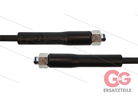 HD-Schlauch schwarz 1SC-08 - 15m - 2x M18x1,5 (12L) DKOL - 2x GKS - 250 Bar