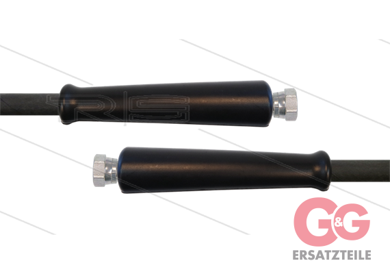 HD-Schlauch schwarz 1SC-10 - 10m - 2x 1/2" DKR - 2x GKS - 250 Bar