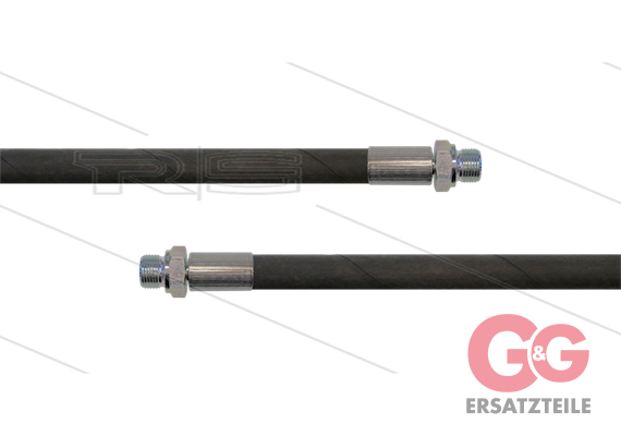 HD-Schlauch schwarz 1SC-10 - 30m - 2 x 1/2" AGR - ohne GKS - 250 Bar