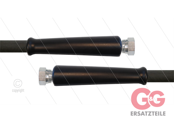 HD-Schlauch schwarz 1SC-12 - 50m - 2x 1/2" DKR - 2x GKS - 250 Bar