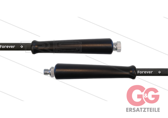 HD-Schlauch schwarz 1SCX-12 - Forever - 10m - 1/2" DKR x 1/2" AGR - 2x GKS - 170 Bar