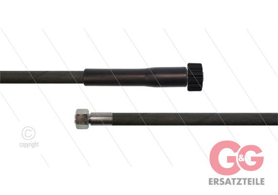 HD-Schlauch schwarz 1SN-06 - 15m - M22x1,5 HV Konisch x M14x1,5 (8L) DKOL - 1x GKS