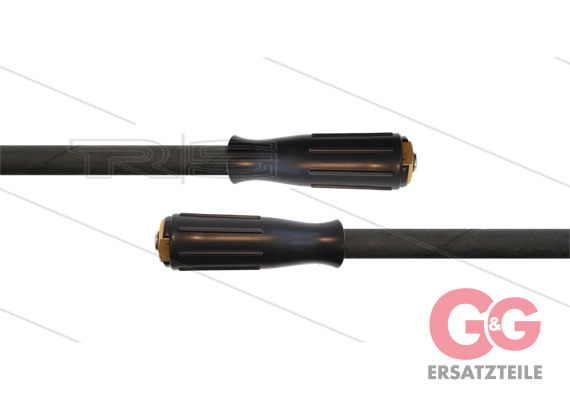HD-Schlauch schwarz 2SC-08 - 20m - 2x M22x1,5 HV Lang - 400 Bar