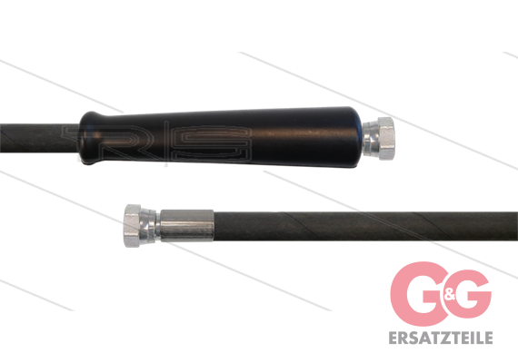 HD-Schlauch schwarz 2SC-10 - 15m - 2x 3/8"DKR - 1x GKS - 400 bar