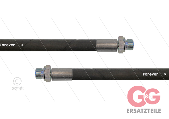 HD-Schlauch schwarz 2SCX-12 - Forever - 25m - 2x 1/2" AGR - ohne GKS - 400 Bar