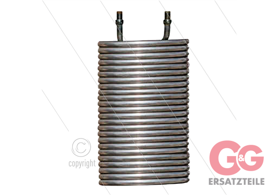 Heizschlange - Stahl - HDS 12/18-4S/SX - Abstand der Anschlüsse: 170mm - Rohr Ø17,2mm