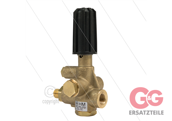 HM Druckregelventil - 200 Bar -5 bis 41 l/min- max 85°C - Eingang: 3/8" IG - Ausgang: 3/8"