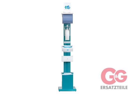 Hygienesstation Petrol ohne Bestückung