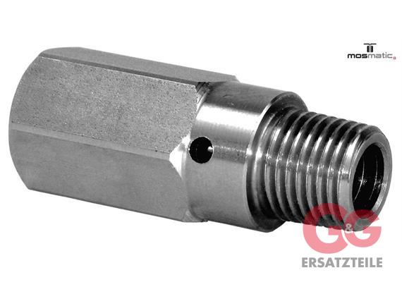 Injektor komplett (Schaum-Bürste) rf LAZ M12x1-F G1/4"kM ø2,5