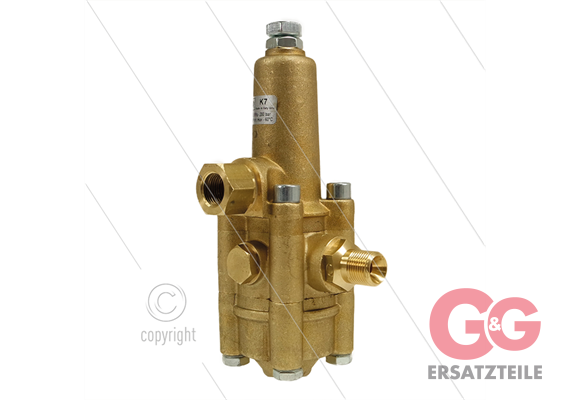 K7.0 - Druckregelventil - 200 Bar - 8 bis 11 l/min - max 60°C - Eingang: 3/8" IG - Ausgang