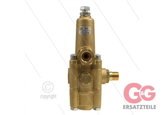 K7.2 - Druckregelventil - 200 Bar -16 bis 25 l/min - max 60°C - Eingang: 3/8" IG - Ausgang