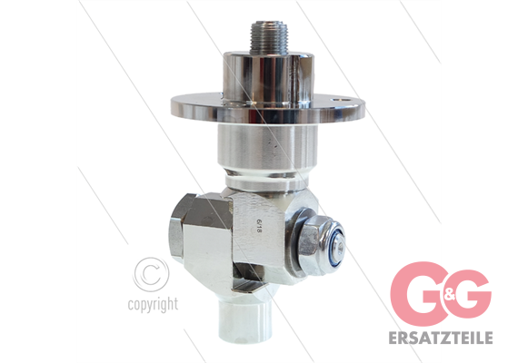 KDYF Knickdrehgelenk mit Flansch - max 275 Bar - max 120°C - für