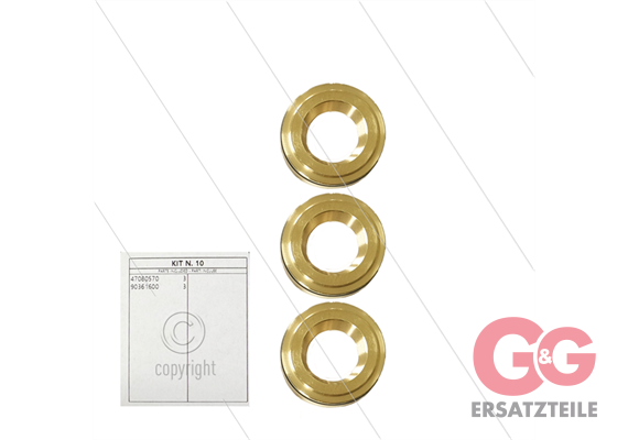 Kit 10 - Satz Messingringe + O-Ringe Ø20mm (3x) - Serie 47 +