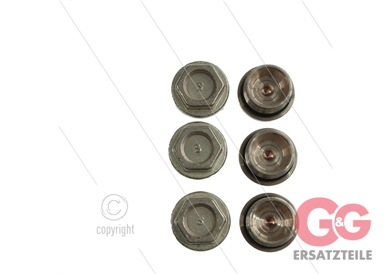 Kit 106 - Satz Ventilstopfen (HD) + O-Ringe (6x) - Serie 47