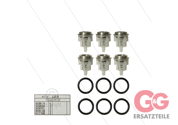 Kit 123 - Ventilsatz (6x) - Serie 44 + 51 + 60 Misting + 60 HT + 63 HTS