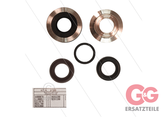 Kit 130 - kompletter Dichtsatz Ø15mm für 1 Plunger - Serie 44