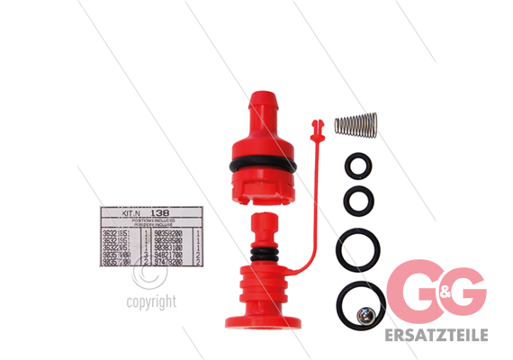 Kit 138 - Reparatursatz automatische Druckregler KR