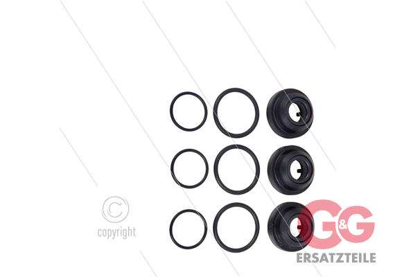Kit 146 - Manschettensatz Ø12mm für 3 Plunger - Serie Greenjet - Cleanmatic - Bluetime