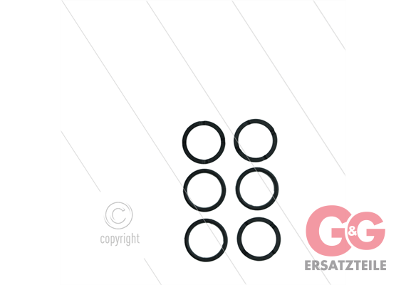 Kit 155 - Satz obere Ringe Ø13mm (6x) - Serie 44