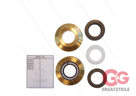 Kit 176 - kompletter Dichtsatz Ø18mm für 1 Plunger - Serie 66