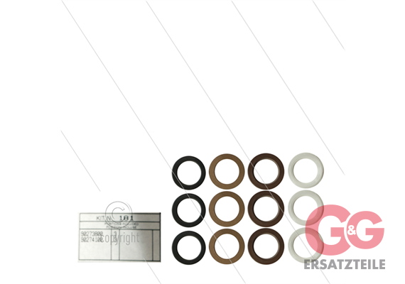 Kit 181 - Satz Hochdruck- und Niederdruckdichtungen Ø24mm (3x) - Serie 66
