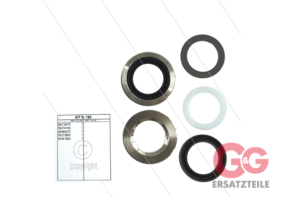 Kit 182 - kompletter Dichtsatz Ø24mm für 1 Plunger - Serie 66