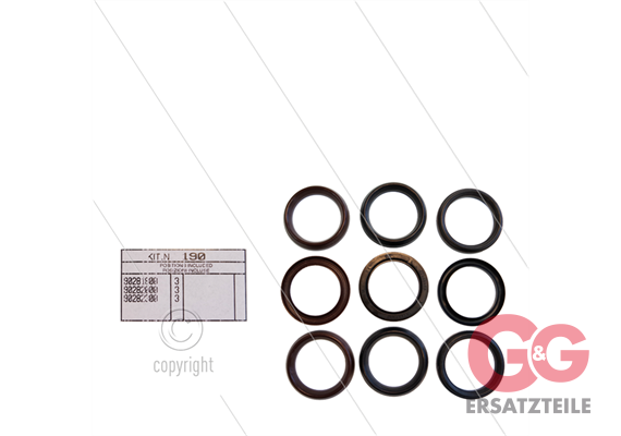 Kit 190 - Manschettensatz Ø36mm für 3 Plunger - W827 - Serie