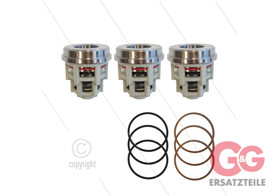 Kit 2012 - Satz Saugventile (3x) - Serie 71 + 71(V)HT + Pratissoli KF40