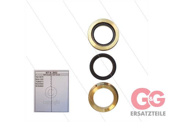 Kit 2032 - kompletter Dichtsatz Ø36mm für 1 Plunger - Serie