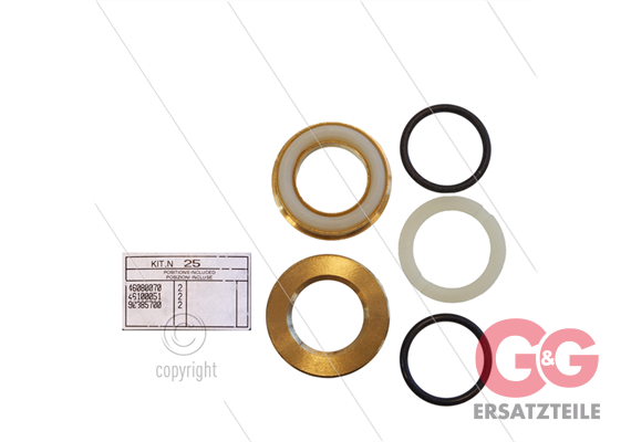 Kit 25 - Satz Messingringe + O-Ringe Ø22mm (3x)