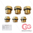 Kit 270 - Satz Ventilstopfen + O-Ringe - Messing - 3x M18x1.5x10 + 3x M24x1,5x16,7 | Bild 2