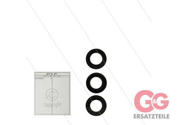 Kit 271 - Satz Öldichtungen Ø15mm (3x) - Serie 58(E2) + 59(E3) + C2W + C3W