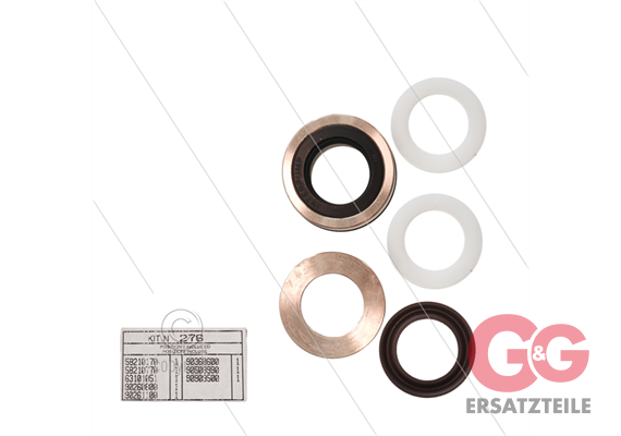 Kit 276 - kompletter Dichtsatz Ø15mm für 1 Plunger - Serie 58